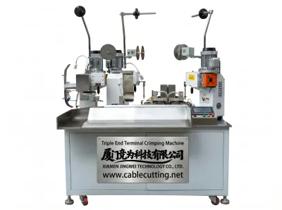 全自動三頭端子壓接機 高效能端子鉚接 WPM-189