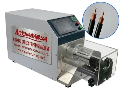 半自動同軸電纜剝線機 液晶螢幕 剝皮長度0.1-90mm WPM-8608