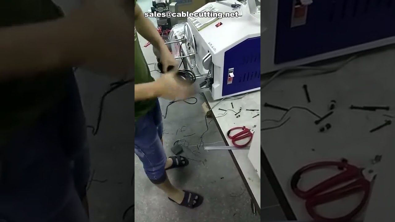 低價滾輪式電線與USB線材自動捲線機｜高效率線材纏繞包裝設備