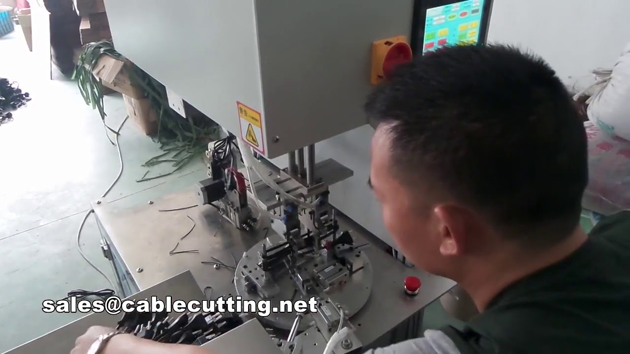 高效能升級版自動電源線束口機｜電線綑紮包裝設備