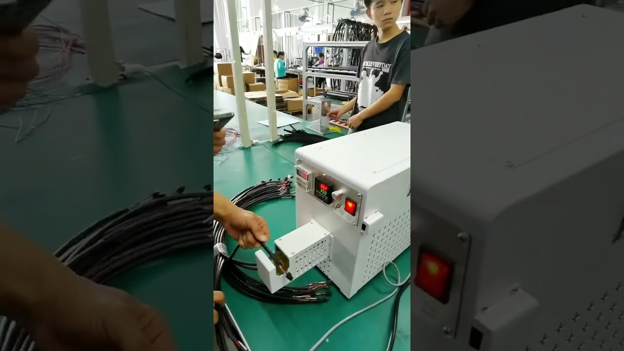 純電動熱縮管加熱機｜高效線束加工設備實拍