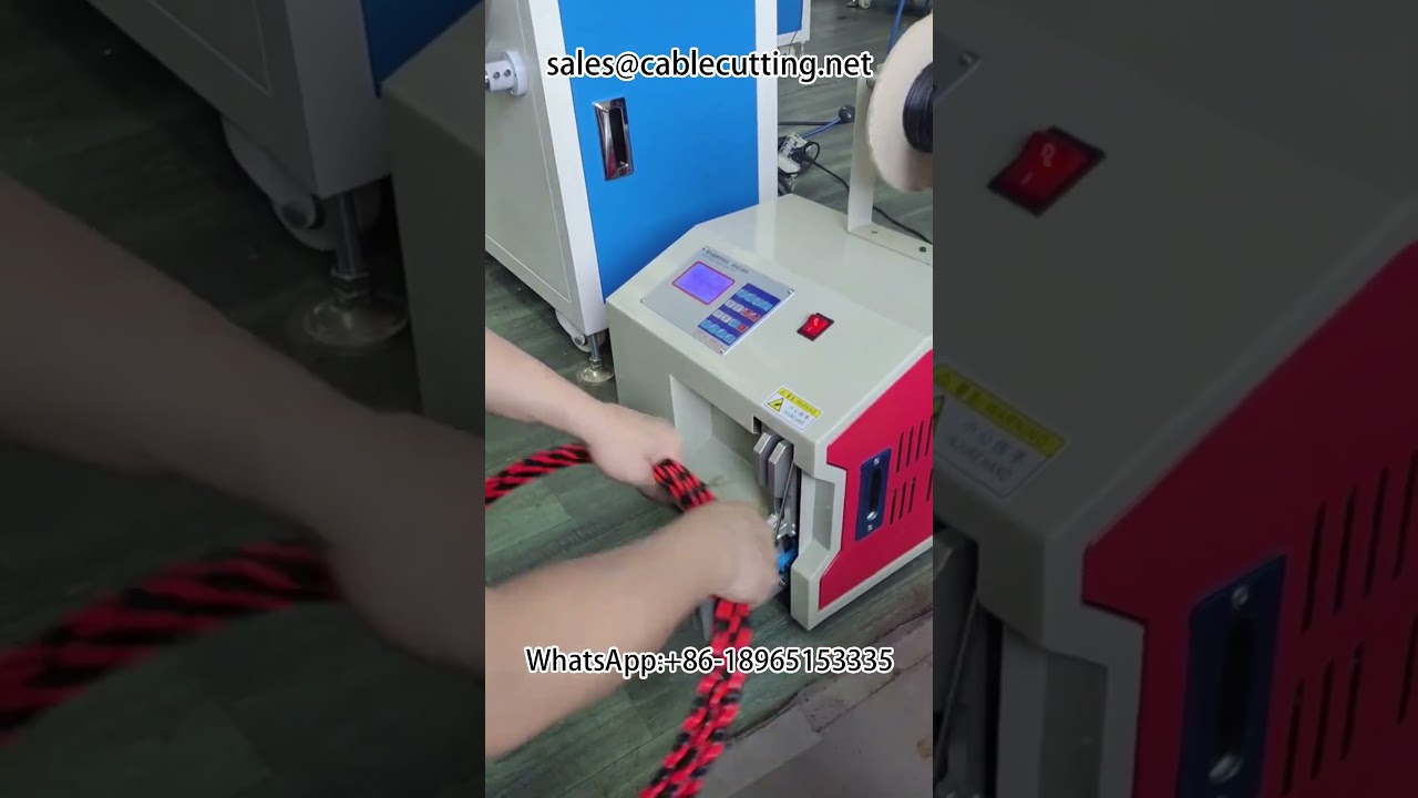 電工穿牆神器｜自動計米、收線、裁切一機搞定 #穿牆機 #電工工具