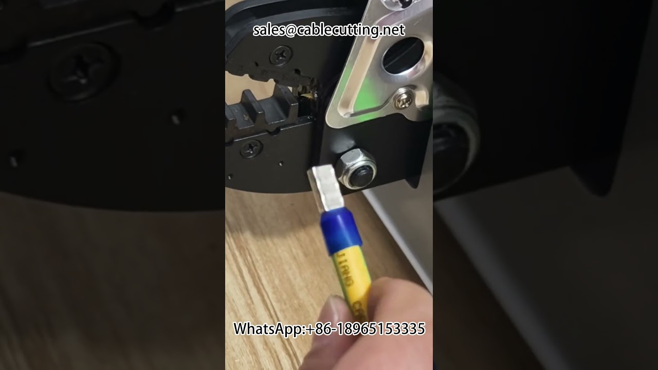 電動壓接機｜精準壓接25平方公釐管型端子，提升線束加工效率
