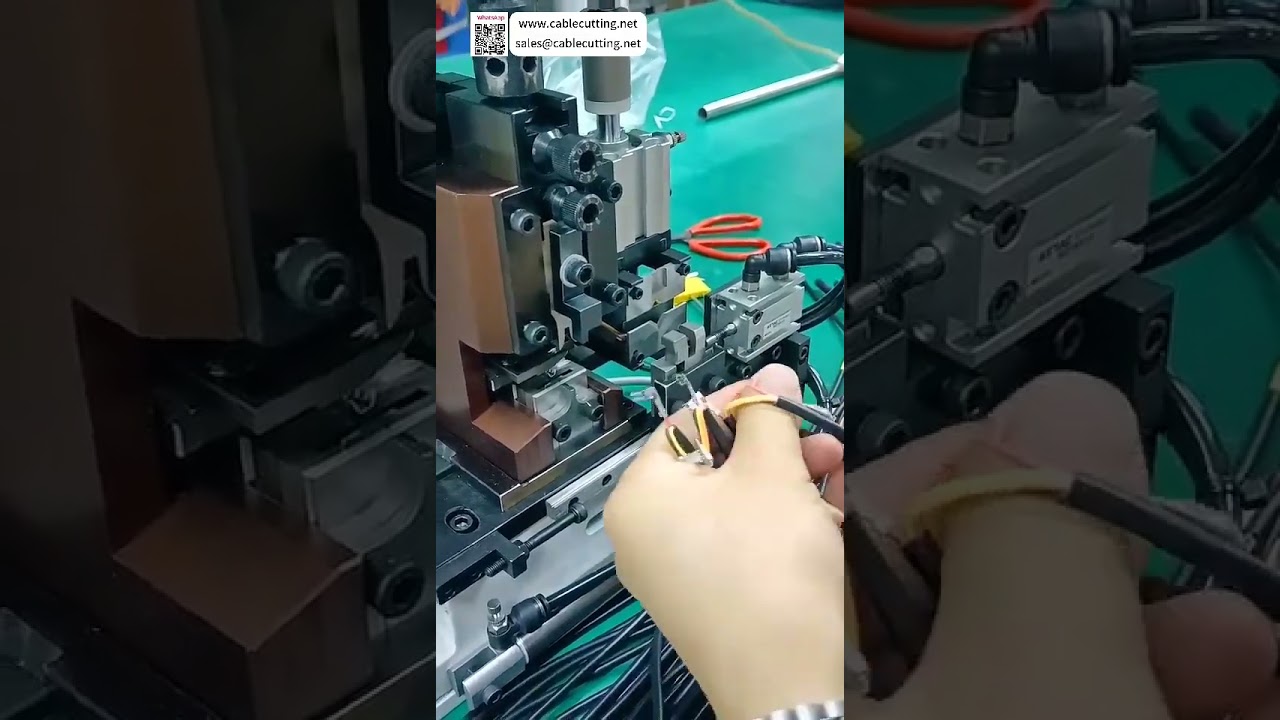 高精度自動化剝線與旗形端子壓接機 | 提升線束加工效率