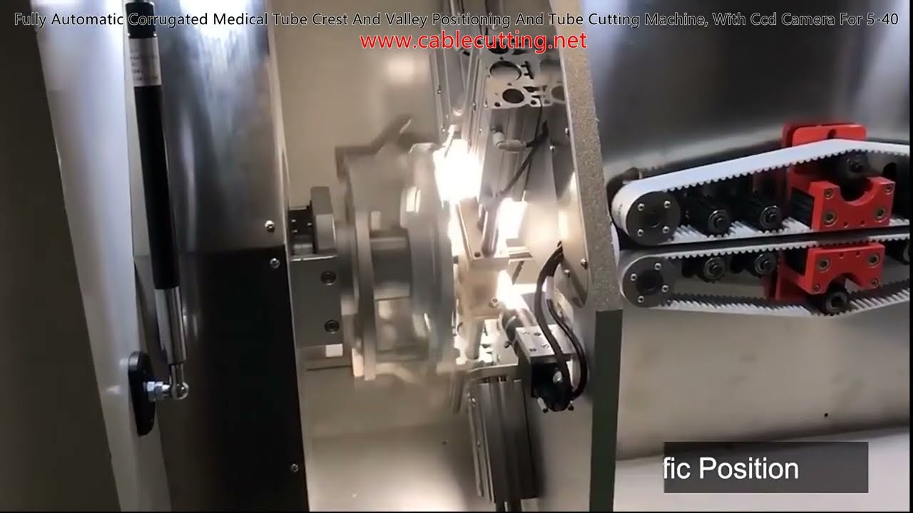 全自動醫療波紋管波峰波谷定位裁切機，精準高效