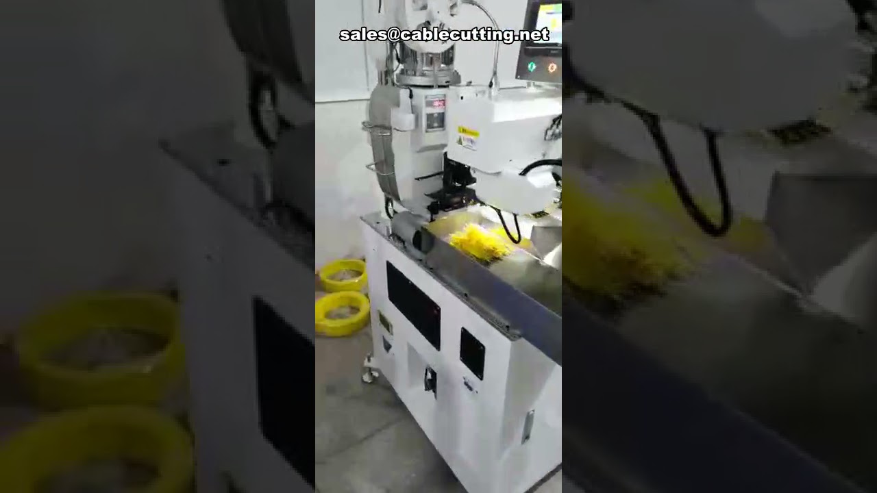 高速雙頭全自動端子壓接機｜五芯線纜壓接設備｜高效產線首選