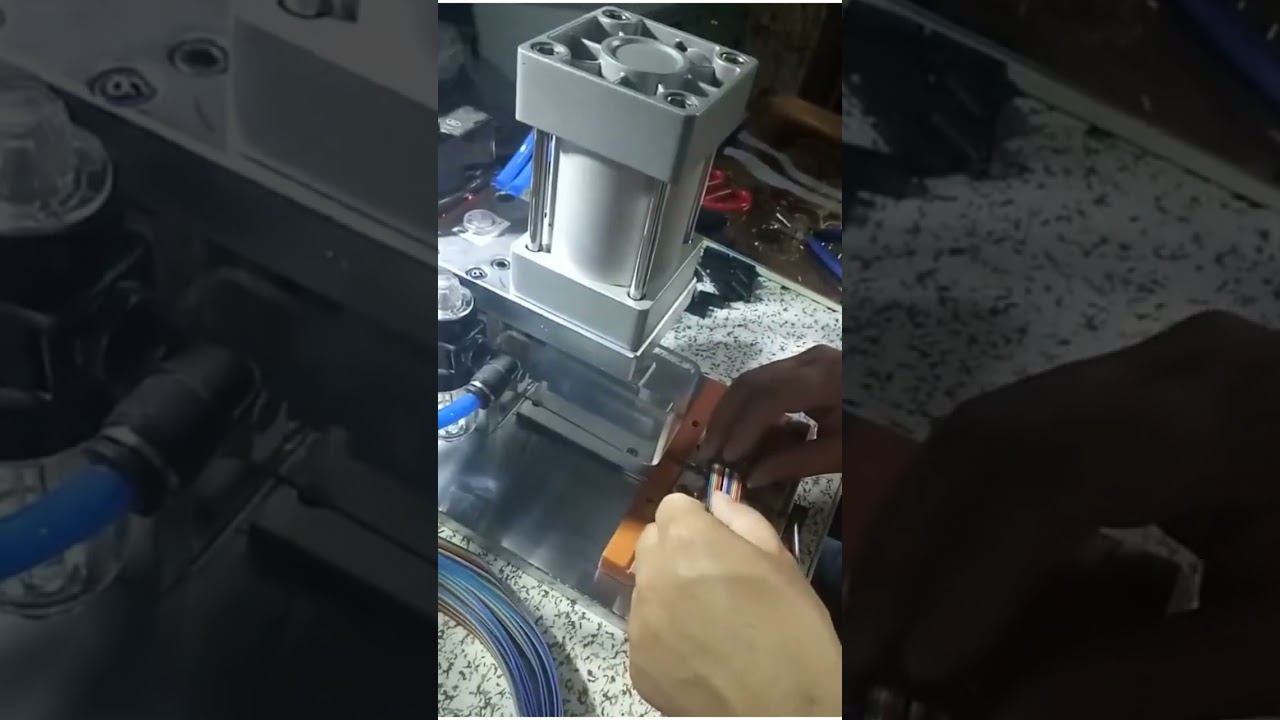 半自動便攜式iPhone Lightning快充線連接器焊接機｜低價高效