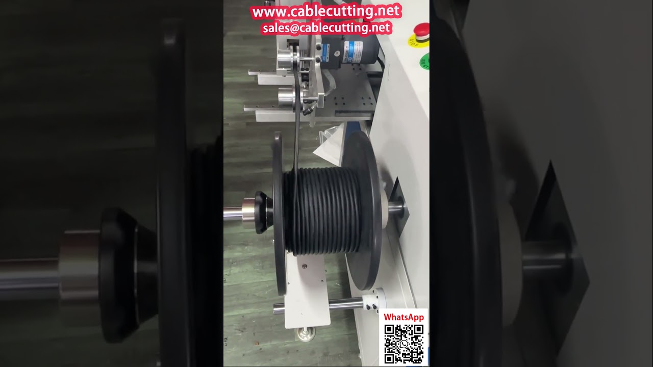 自動計米收線機｜適用塑膠盤與空心盤管｜電纜包裝自動化設備