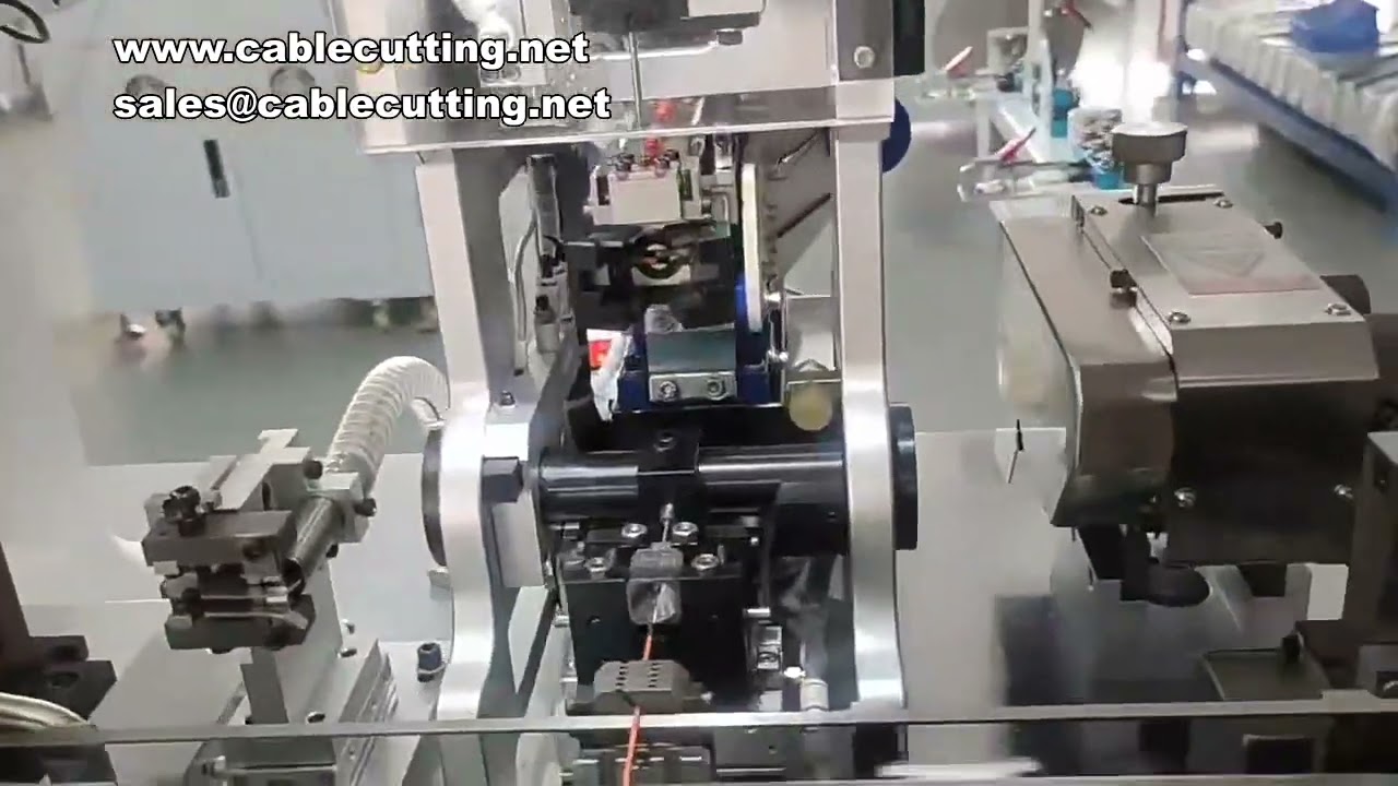 汽車線束單頭穿防水塞端子機，精密單頭加工設備