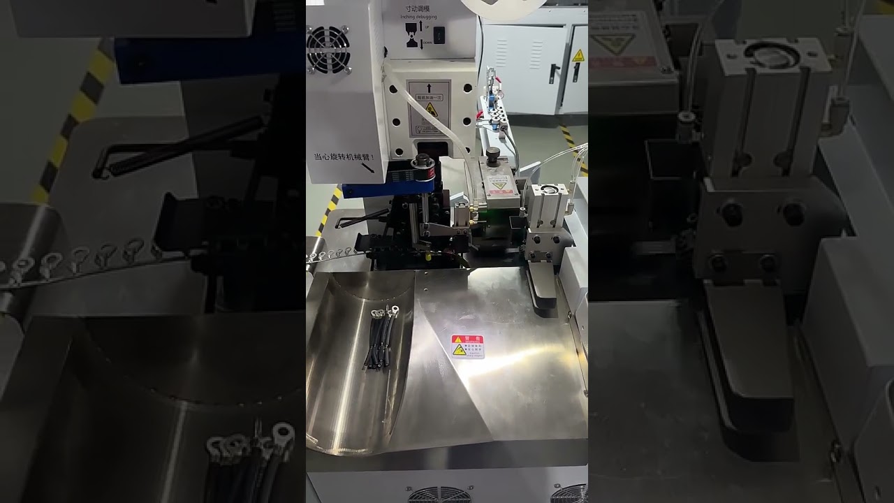 全自動多功能單頭單線剝線壓著端子機｜高效精密加工