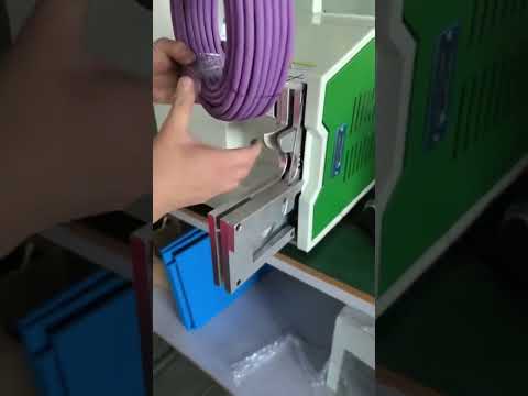 大直徑40-80mm束帶機實際運作實拍 #工廠 #機械 #剝線機