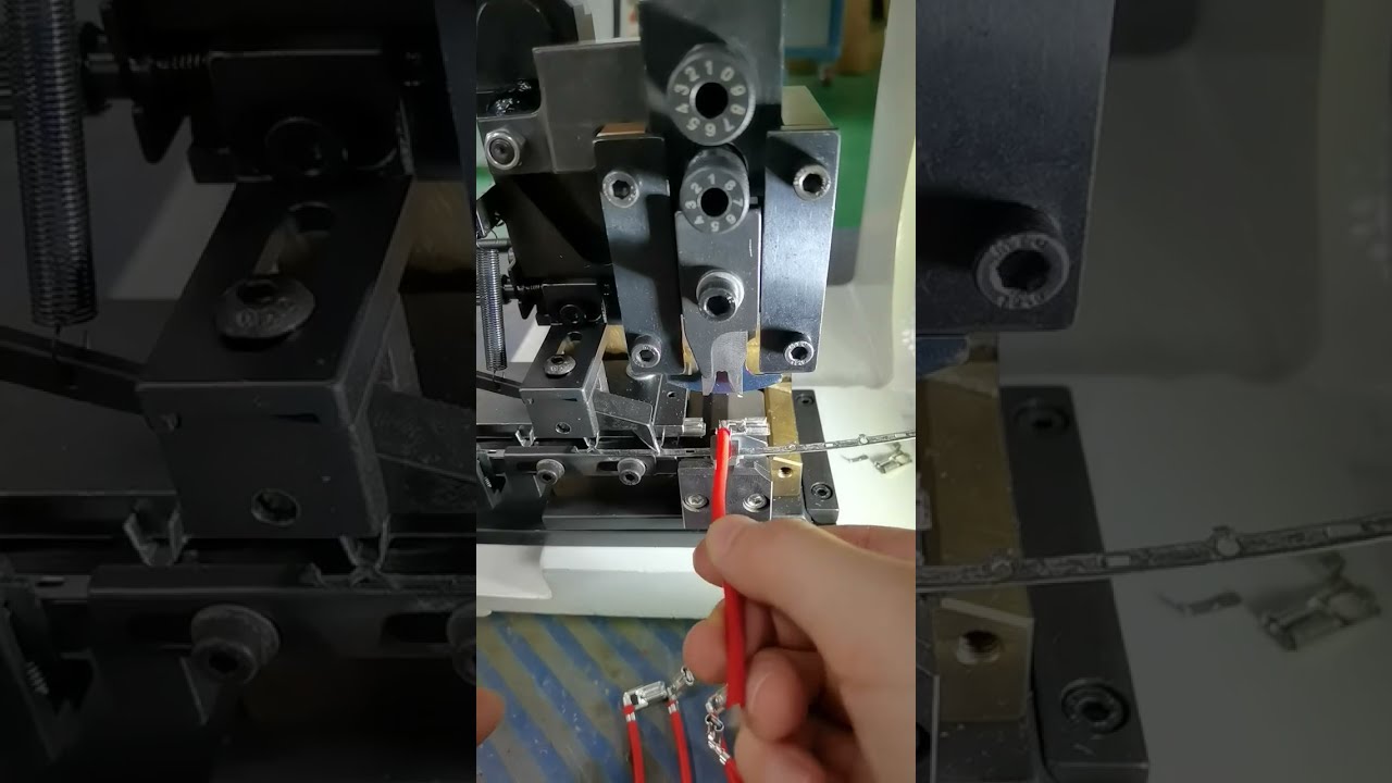 靜音端子機｜臥式模具壓接實拍｜工廠自動化設備 #工廠 #機器