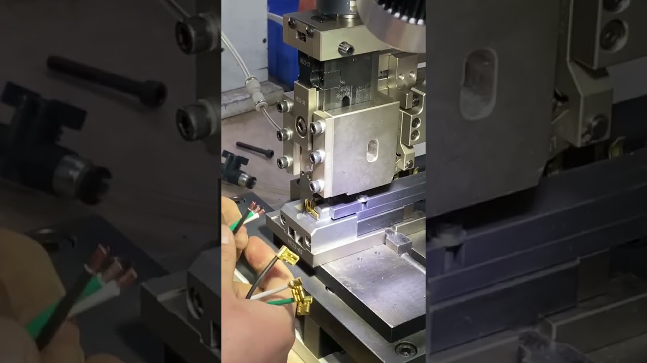 韓國製機械氣動端子壓著機｜水平垂直兩用｜閉合高度145mm