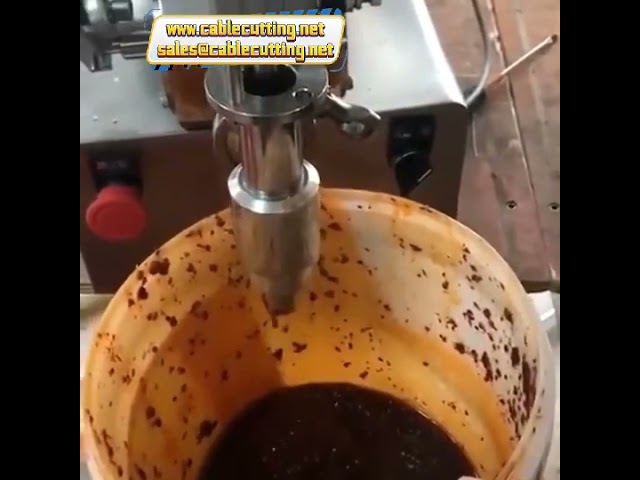 U型氣動花生醬膏體填充機｜混合與灌裝一體機