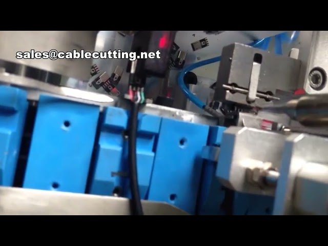 全自動USB線剝線焊接一體機｜USB模具剝線機｜高速線材加工設備