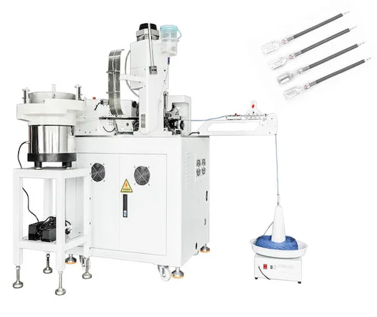 自動電纜護套插入扭線沾錫機 帶護套加工