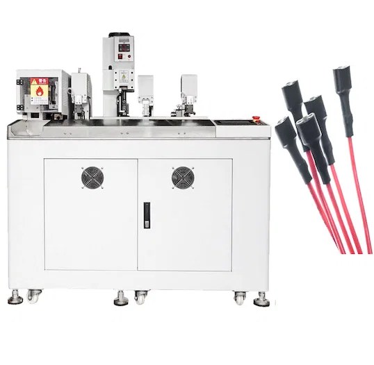 熱縮管插入扭線沾錫壓接機 全自動化線束 - 自動電線壓接機