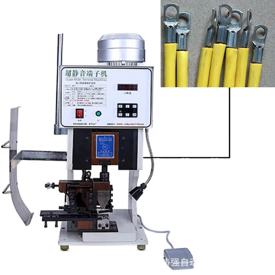 半自動靜音端子壓接機 高效端子鉚合成型 WPM-3000S - 半自動壓接機